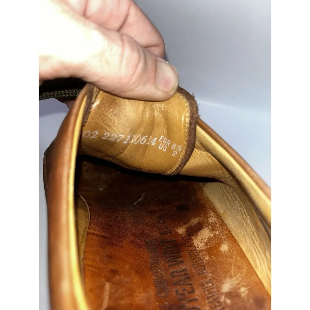 Mephisto Abel Welt Leather Oxfords‎ Shoes Mens Size 9 Brown Air Relax Goodyear